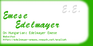 emese edelmayer business card